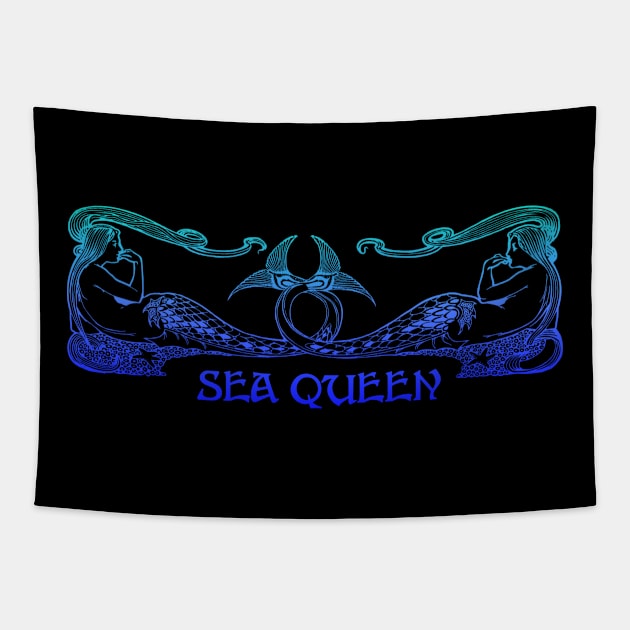 The Queen Of All Seas Tapestry by Talesbybob