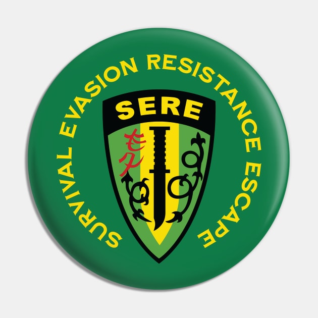 Survival Evasion Resistance Escape SERE School Pin by hobrath