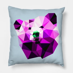 VeryBear PolyBear Purple Pillow