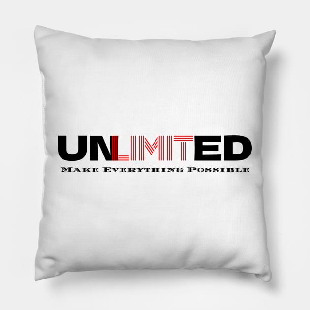 UNLIMITED Pillow by AmelieDior