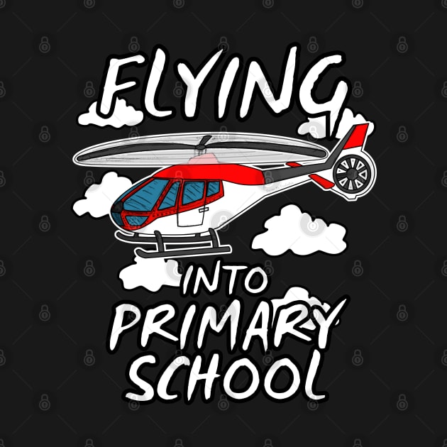 Helicopter, Flying Into Primary School, Back To School by doodlerob