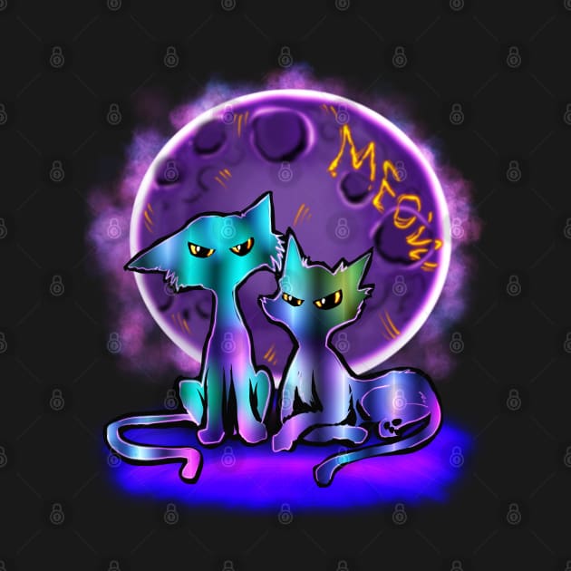 Cosmic Cats by Shawnsonart