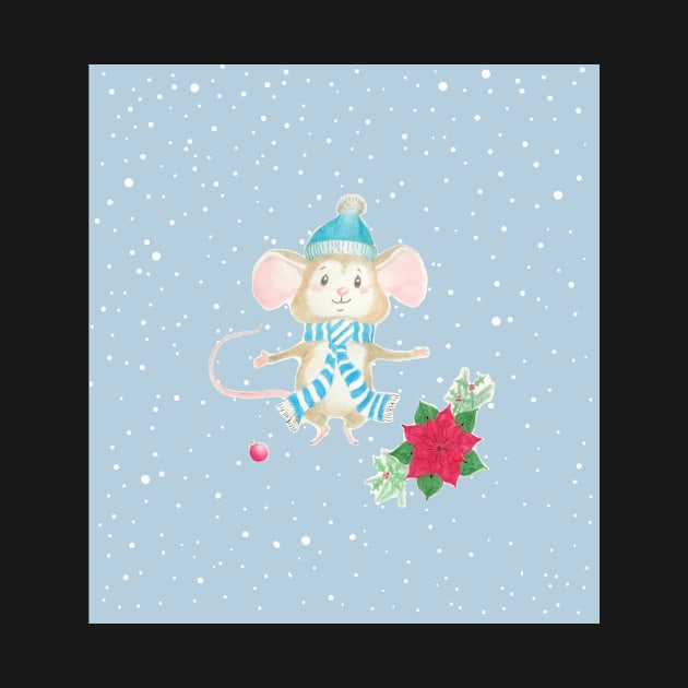 Holiday Christmas Mouse by The Laughing Seal