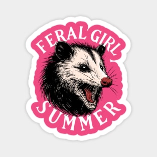 Feral Girl Summer Magnet