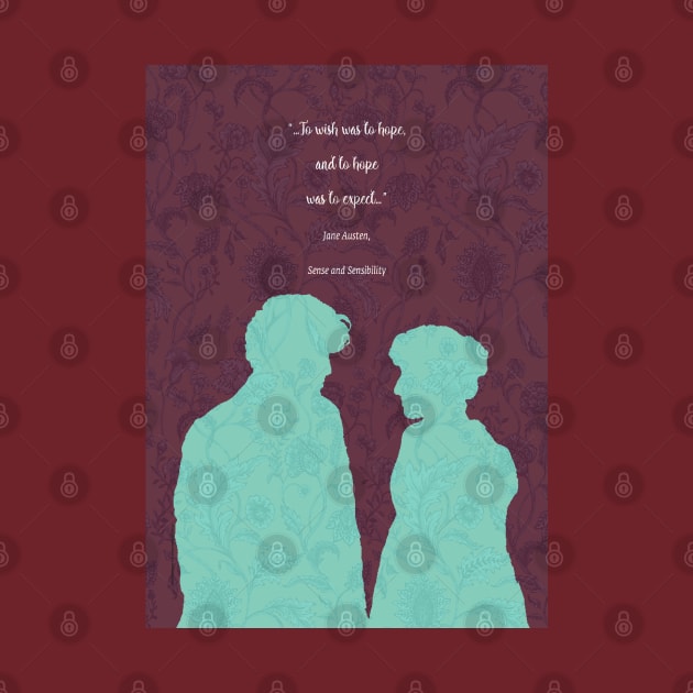 Sense and Sensibility_Jane Austen quote by FanitsaArt