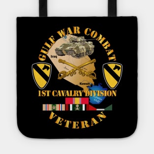 Gulf War Combat Infantry Vet w 1st Cav Div SSI Tote