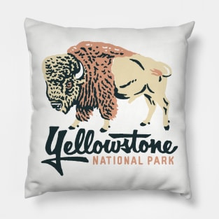 Yellowstone bison Pillow