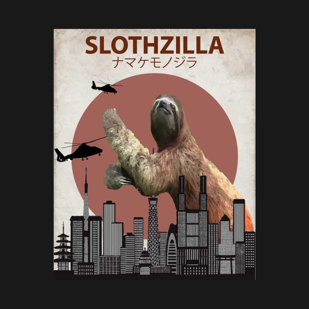 Slothzilla Sloth Giant Monster Parody by Animalzilla