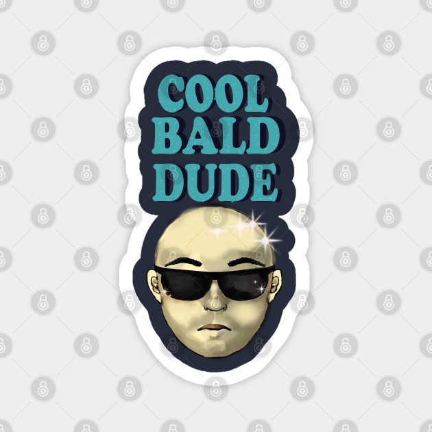 Cool bald dude Magnet by Kyradem