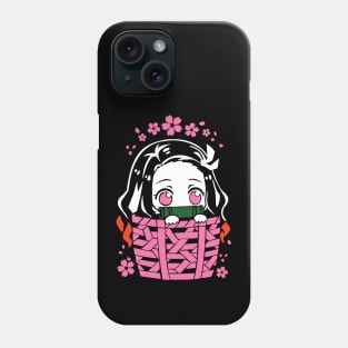 nezuko kimetsu no yaiba Phone Case