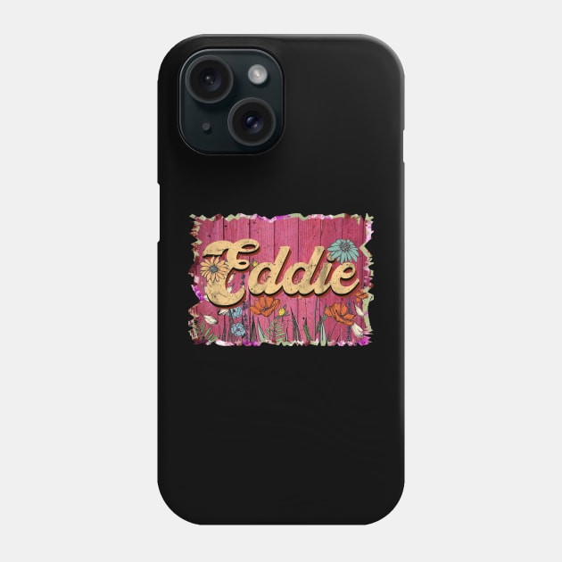 Classic Eddie Personalized Flowers Proud Name Phone Case by Friday The 13th