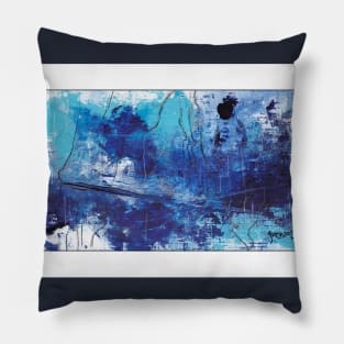 Blue abstract 2 Pillow