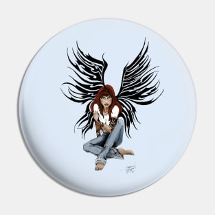 Blue Jean Angel Pin