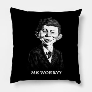 Me Worry? Alfred E. Neuman Pillow