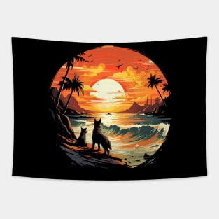 Beach Watchdogs Tapestry