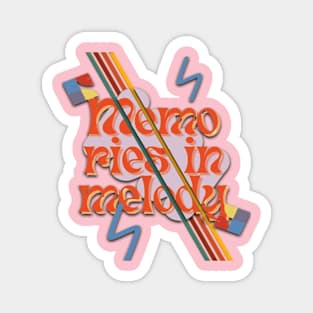 Retro groovy,  memories in melody. Magnet