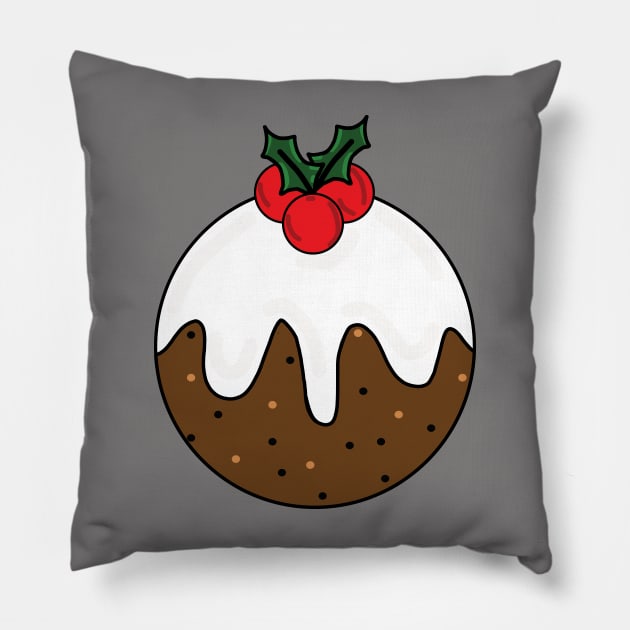 Jolly Christmas Pudding Pillow by Rhubarb Myrtle