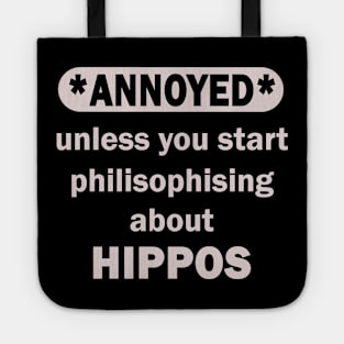 Happy Hippo Hippo Hippo Africa Sayings Tote