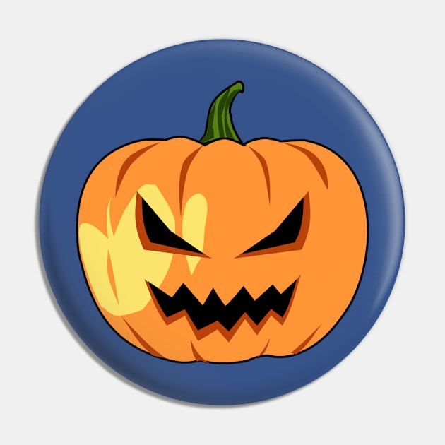 Halloween Creepy Pumpkin Face Pin by denip