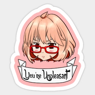 Mirai Kuriyama Bunny - Kyoukai no Kanata Sticker for Sale by Awesomedeer