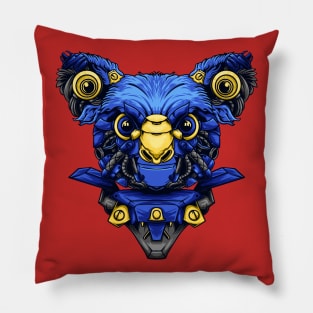 koala autobot mecha illustarion Pillow