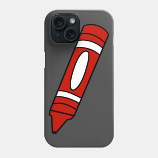 Red Crayon Phone Case