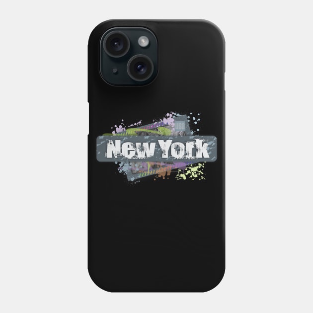 New York Abstract Phone Case by Dale Preston Design