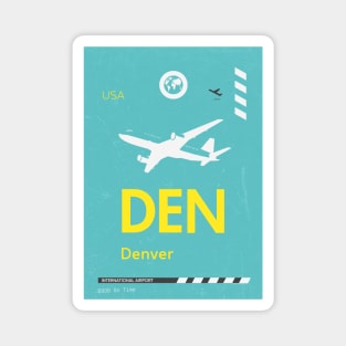 DEN Denver airport code Magnet