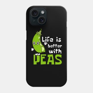 Pea-fect: Life Is Better with Peas Funny Phone Case