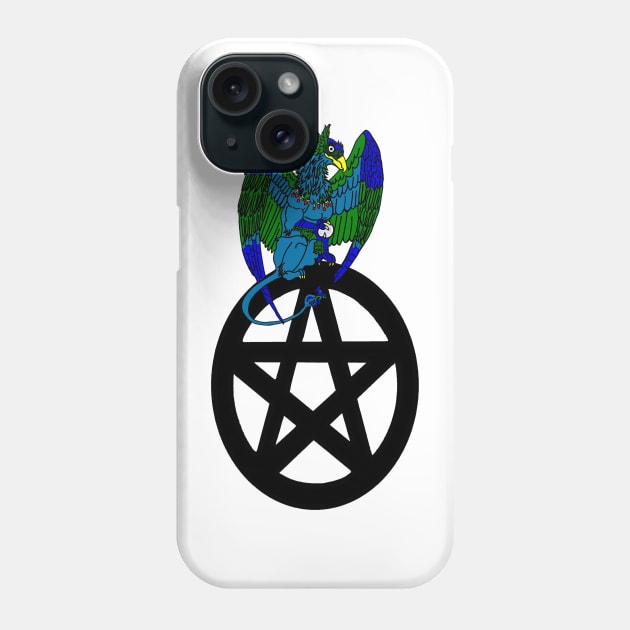 Magical Griffon on a Pentacle Phone Case by imphavok