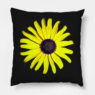 Black Eyed Susan Flowers Maryland Artistic Pattern Pillow