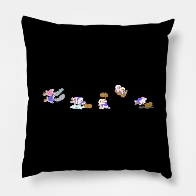 Simply Ice Climbers Pillow by chrispocetti