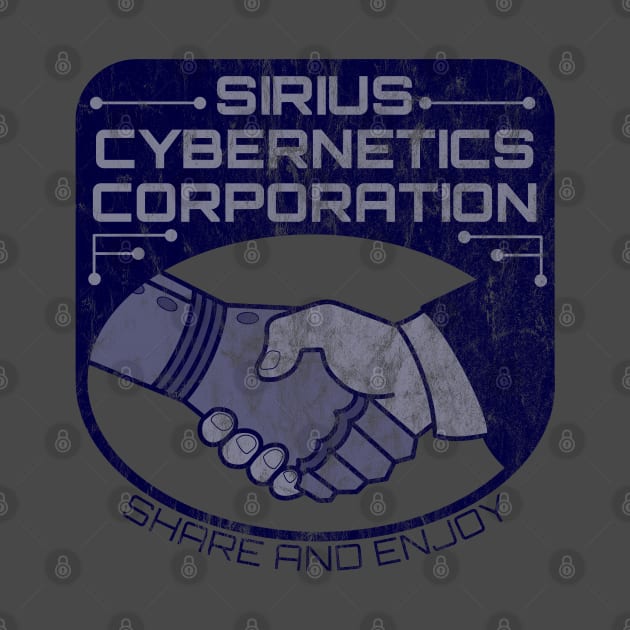 Sirius Cybernetics Corporation (blue print, heavily distressed) by Stupiditee