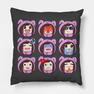 The Faces of G.Va Pillow