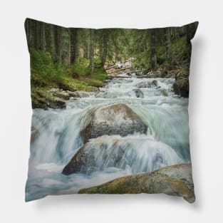 a creek in the forest Pillow