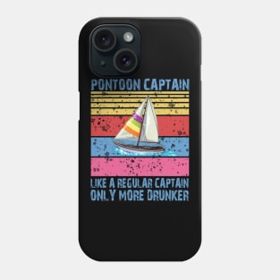 Pontoon Captain Retro Phone Case