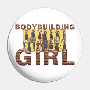 Bodybuilding Girl Pin