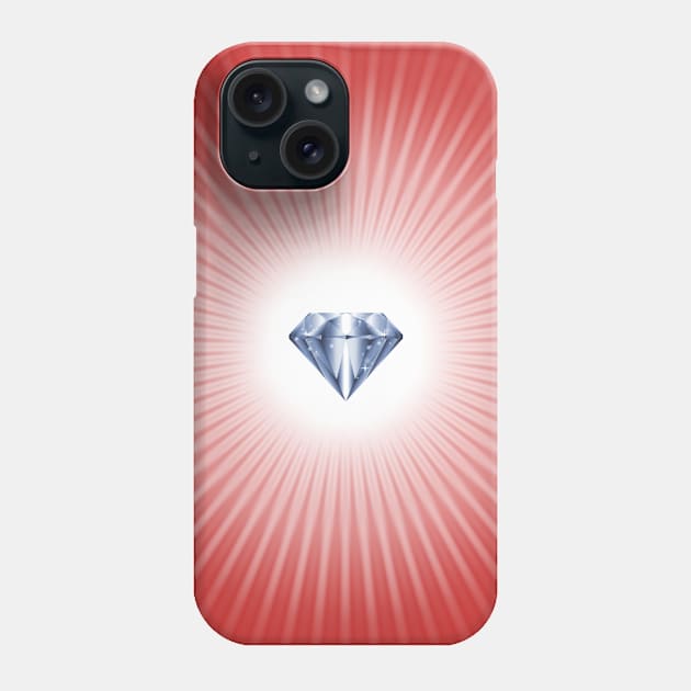 Diamond Light - 2 - On the Back of Phone Case by ShineYourLight