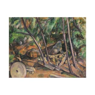 Millstone in the Park of the Chateau Noir by Paul Cezanne T-Shirt