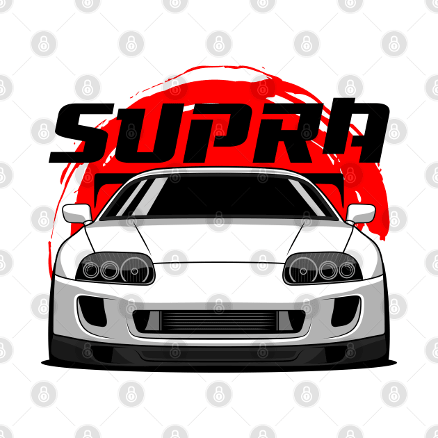 JDM White Supra by GoldenTuners