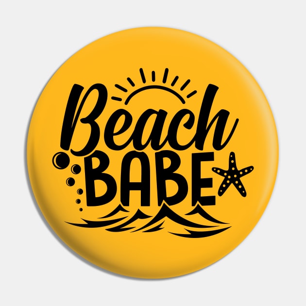 Beach Babe Pin by busines_night