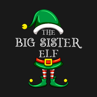 The Big Sister Elf Matching Family Christmas Pajama T-Shirt