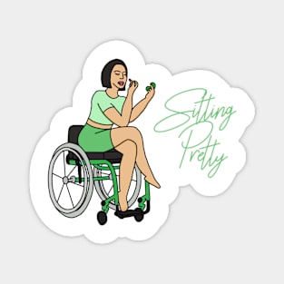 Sitting Pretty in Green 1 Magnet