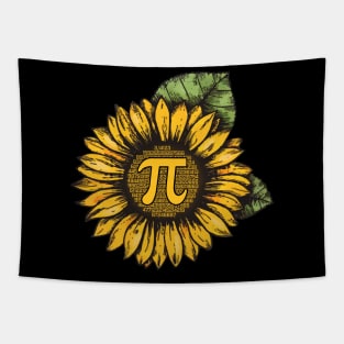 Pi Day Mathematic Symbol With Sunflower Costume Gift Tapestry