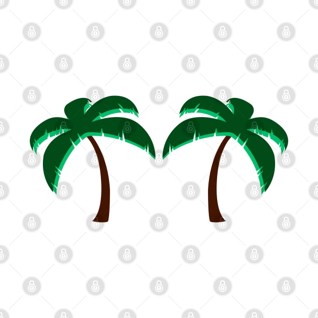 green leaves palm tree illustration by Artistic_st