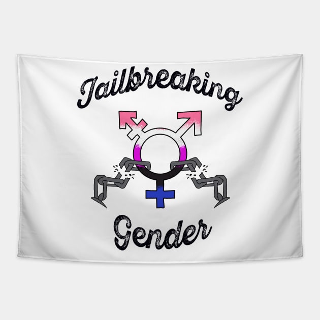 Jailbreaking Gender - Gender Fluid Tapestry by Dandy Designs