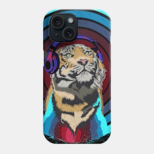 Music-loving tiger Phone Case