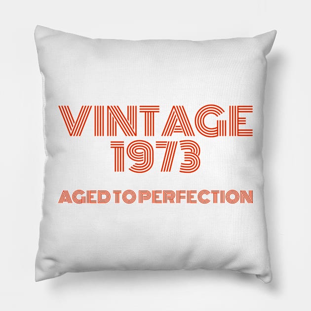 Vintage 1973 Aged to perfection. Pillow by MadebyTigger