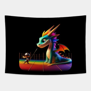 Rufie the Dragon - Fencing #28 Tapestry