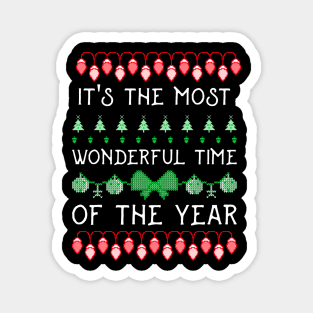 It's the most wonderful time of the year Christmas decorations Magnet